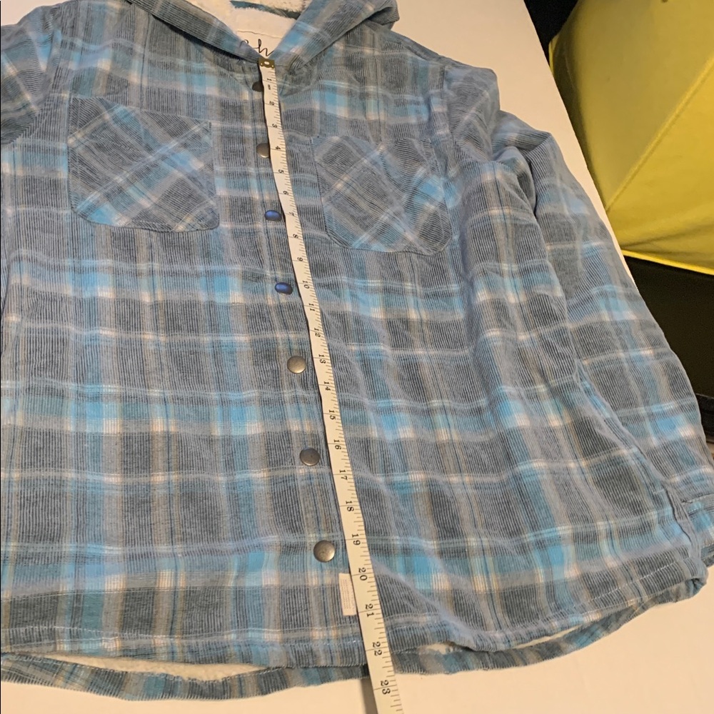 Soho Threads Ladies Corduroy Hooded Shirt Jacket - Picture 9 of 9